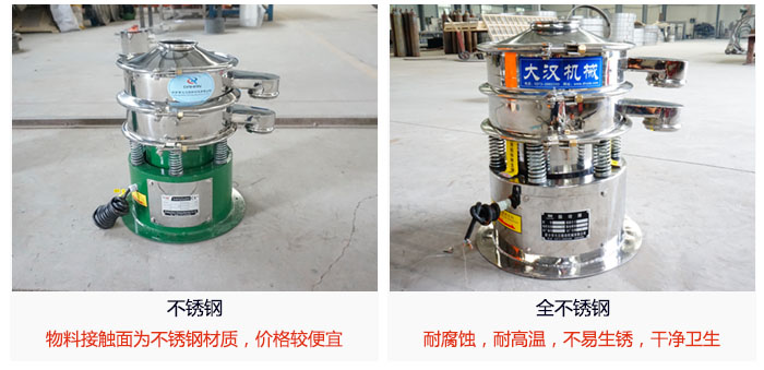 小型圓形篩做工采用：內外拋光的制作方法，能夠保證產品的干凈。