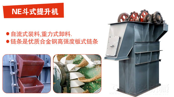 斗式提升機(jī)有：板鏈?zhǔn)剑降榷喾N形式主要依靠料斗完成物料的提升目的。