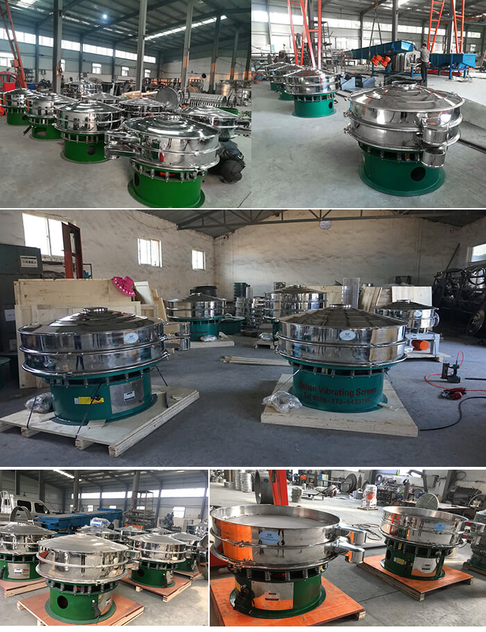 展示廳展示旋振篩，批量展示不銹鋼振動(dòng)篩，包裝氣體保護(hù)振動(dòng)篩，批量展示碳鋼旋振篩